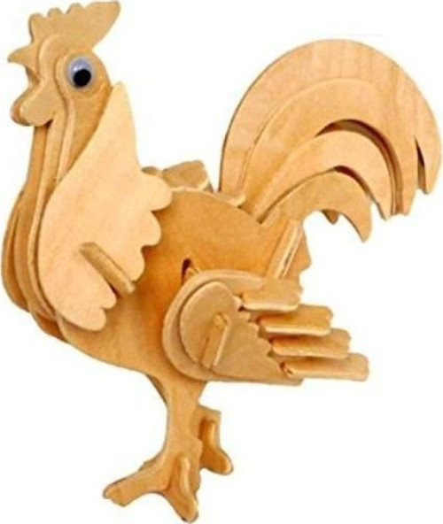 3D Ahşap Puzzle - Horoz