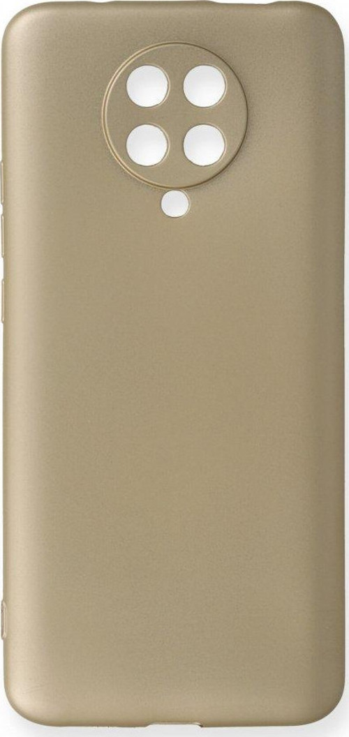 Xiaomi Pocophone F2 Pro Kılıf Premium Rubber Silikon - Gold