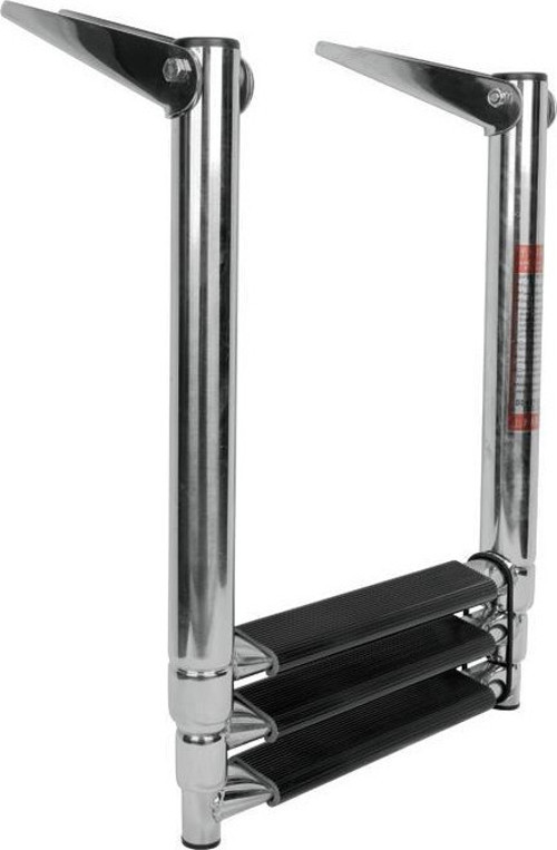 Telescopic Ladder, 3 steps, Inox 316, 290x875mm