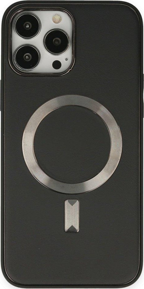 İphone 14 Pro Kılıf Coco Deri Magneticsafe Silikon