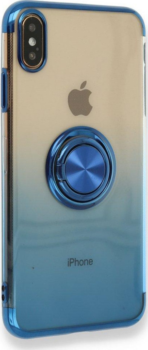 İphone X Kılıf Marvel Yüzüklü Silikon - Mavi