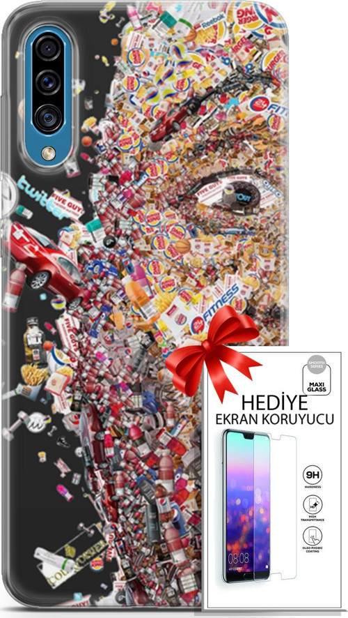 Samsung Galaxy A30S Kılıf Orijinal Seri Cardano 09 Fitness Uv Kılıf Ve Ekran Koruyucu