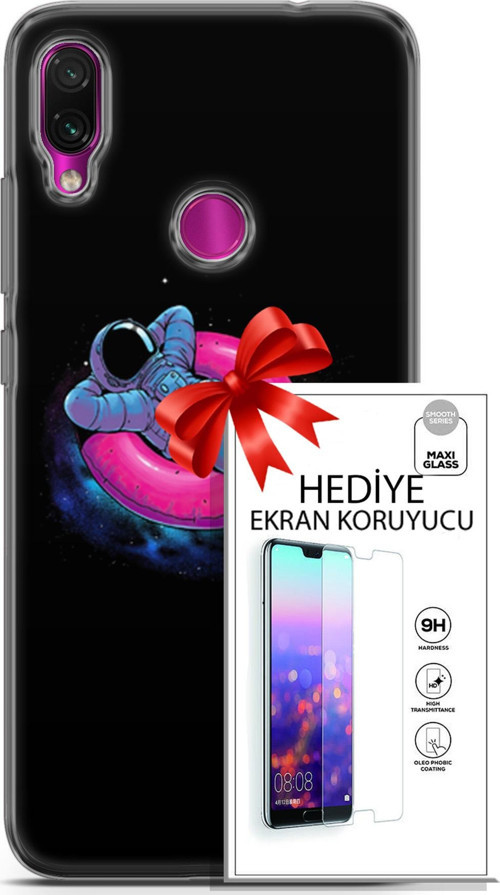 Xiaomi Redmi Note 7 Kılıf Orijinal Seri Neo 09 Darkseid Uv Kılıf Ve Ekran Koruyucu