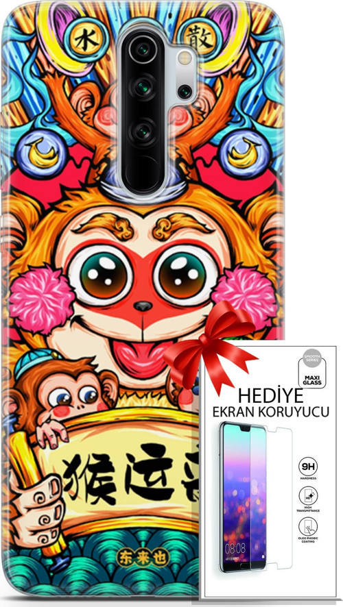 Xiaomi Redmi Note 8 Pro Kılıf Orijinal Seri Bounce 22 Glen Hunt Kap + Ekran Koruyucu