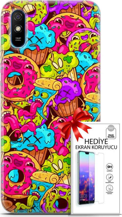 Xiaomi Redmi 9A Kılıf Orijinal Seri Bounce 01 Annabella Gordon Telefon Kılıfı + Ekran Koruyucu