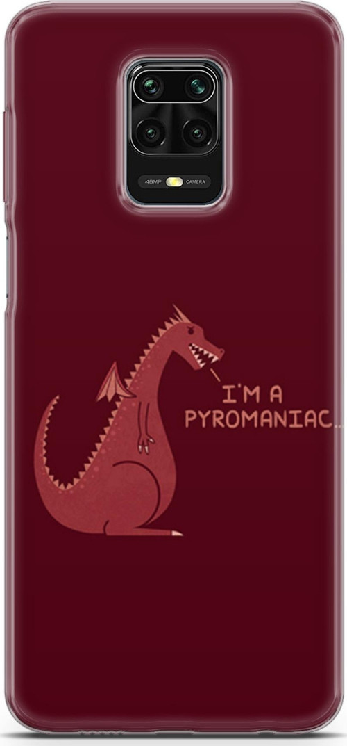 Xiaomi Redmi Note 9S Kılıf Orijinal Seri Typo 07 I'M A Pyromaniac Desenli Kılıf