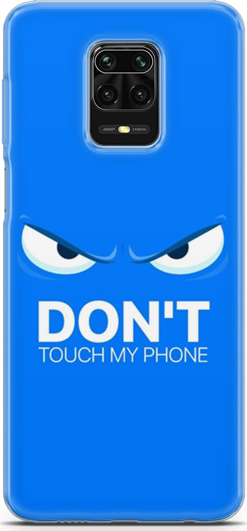 Xiaomi Redmi Note 9S Kılıf Orijinal Seri Typo 19 Don'T Touch My Phone Tam Koruma Kılıf