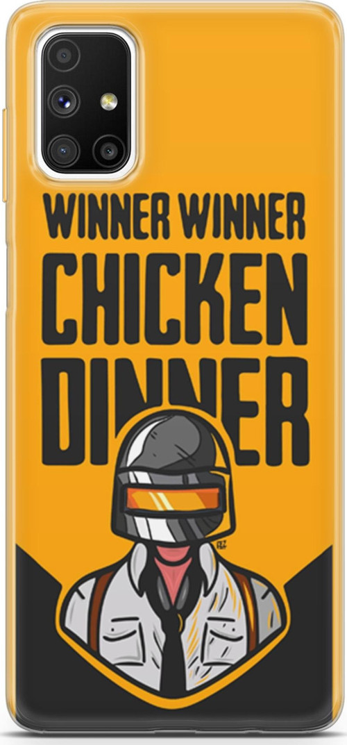 Samsung Galaxy M51 Kılıf Orijinal Seri Typo 17 Winner Chicken Dinner Yumuşak Kılıf