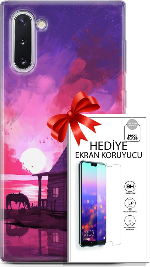 Samsung Galaxy Note 10 Kılıf Orijinal Seri Neo 27 Aquaman Lazer Kesim Silikon Ekran Koruyucu