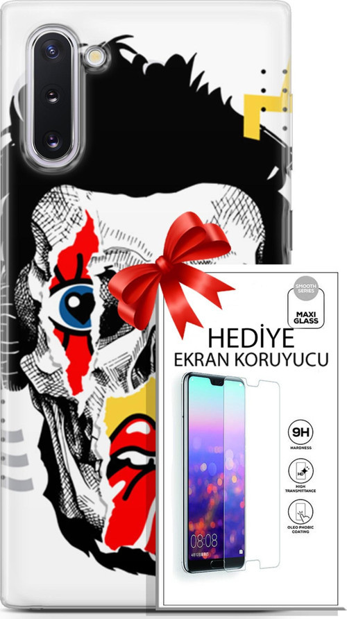Samsung Galaxy Note 10 Kılıf Orijinal Seri Punky 05 Karışık Koruma Kılıfı + Ekran Koruyucu