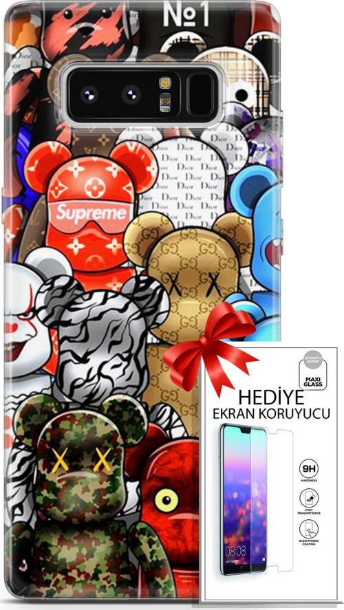 Samsung Galaxy Note 8 Kılıf Orijinal Seri Bounce 13 Louisa Burke Case Kapak Ekran Koruyucu