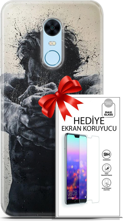 Xiaomi Redmi 5 Plus Kılıf Orijinal Seri Soul 28 Yumruk İz Bırakmayan Kılıf + Ön Ekran Koruyucu