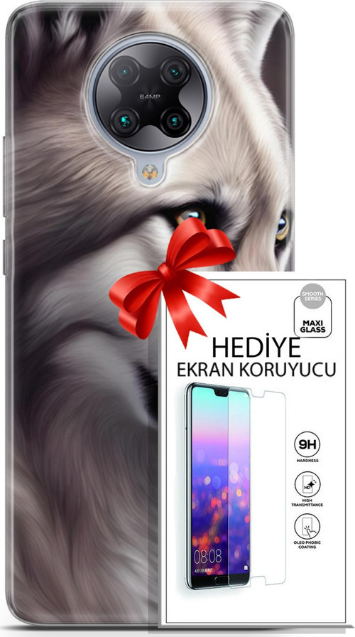 Xiaomi Poco F2 Pro Kılıf Orijinal Seri Dogs 01 Yakışıklı Kurt Telefon Kılıfı + Ekran Koruyucu