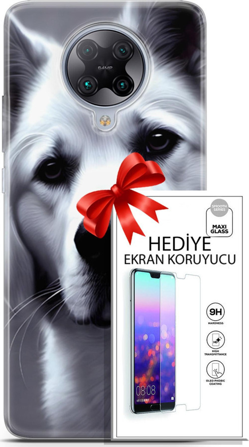 Xiaomi Poco F2 Pro Kılıf Orijinal Seri Dogs 17 Avcı Yumuşak Kılıf + Ekran Koruyucu