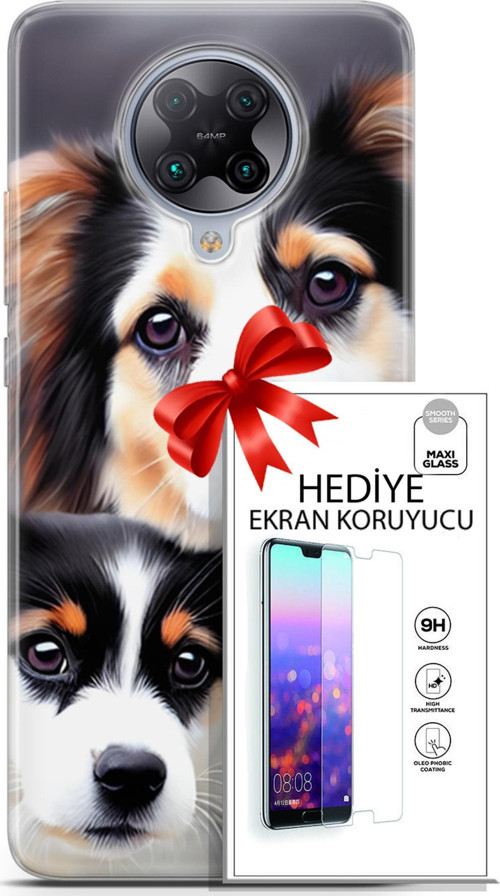 Xiaomi Poco F2 Pro Kılıf Orijinal Seri Dogs 22 Bernese Dağ Köpeği Kap + Ekran Koruyucu