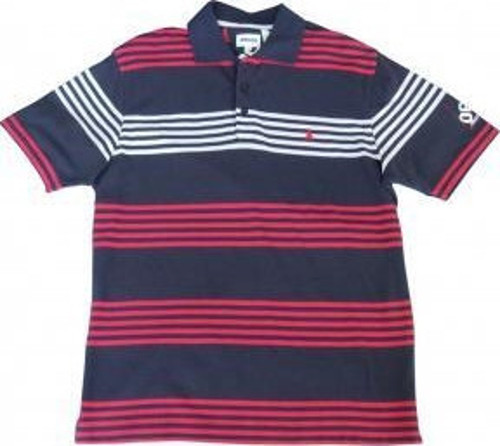 Nautical polo tişört Lacivert-Kırmızı S Beden