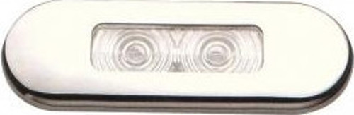 Ledli Lamba, Gömme Montaj, Paslanmaz Çelik Çerçeveli. Boy 85 Mm. Sarı 12V