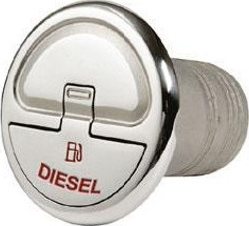 Kolay Kilitlenebilen Dolum ağzı Diesel Sembollü 50mm Hortum Girişi Paslanmaz Çelik