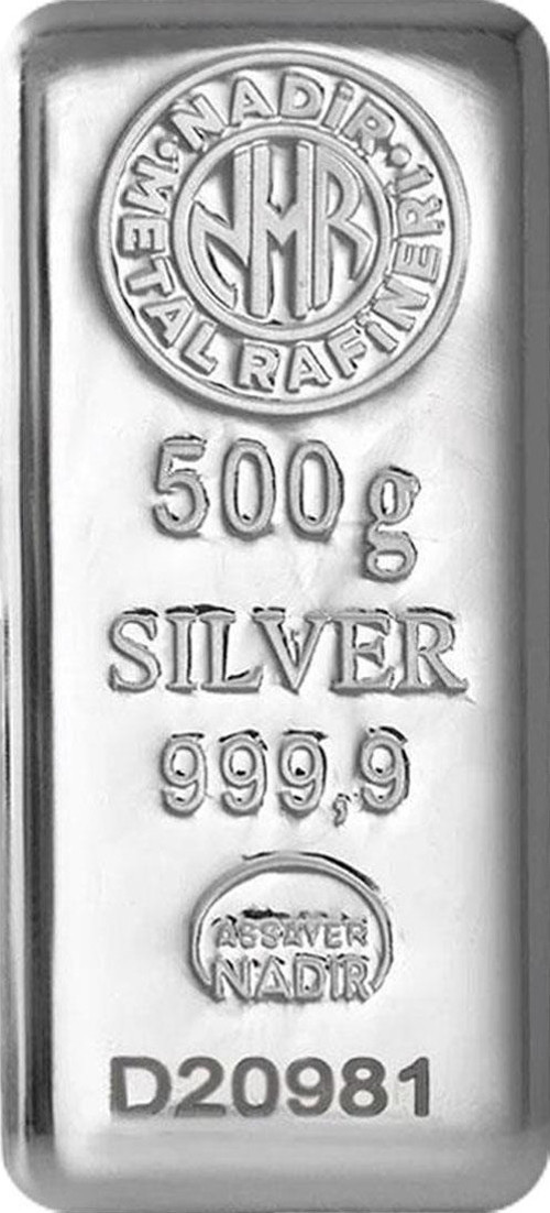RimaGold NadirGold 500 Gr Gümüş Külçe
