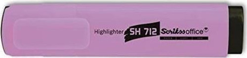 SH-712 Fosforlu Kalem Tüm Renkler-12Li Kutu Pastel Lila