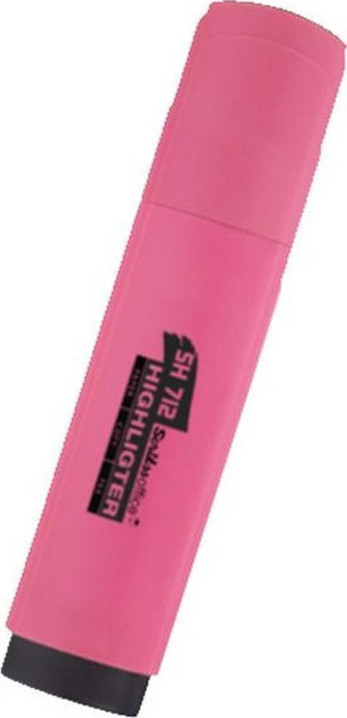 SH-712 Fosforlu Kalem Tüm Renkler-12Li Kutu Pembe