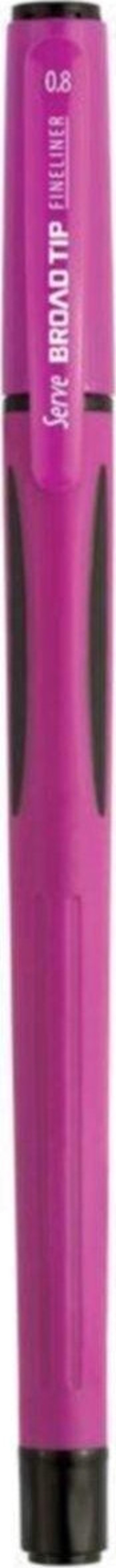 Broad Tip Fineliner Kalem 0.8mm 12 KOYU LİLA