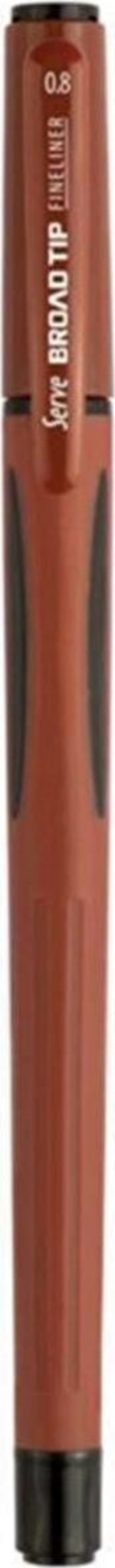 Broad Tip Fineliner Kalem 0.8mm 13 KAHVERENGİ