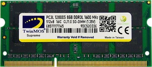 Ddr3 8gb 1600mhz 1.35v Low Voltage Notebook Ram