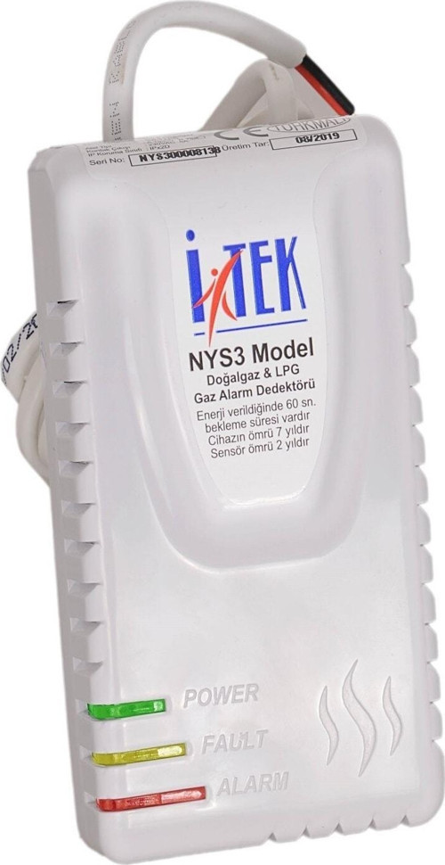 Doğalgaz Alarm Cihazı Nys-3 Model Gaz Dedektörü