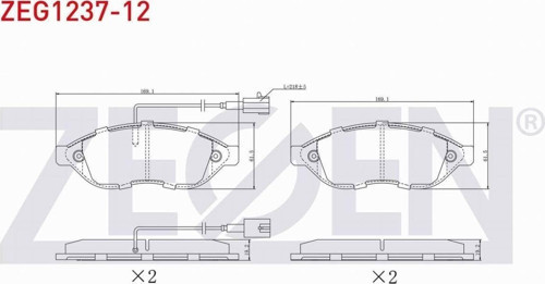 Fıat Ducato 2.3 Mjt 2006-2014/ Jumper Iıı 2.2 Hdı 2006-2014 Ön Fren Balatası Çift Fişli 77366020