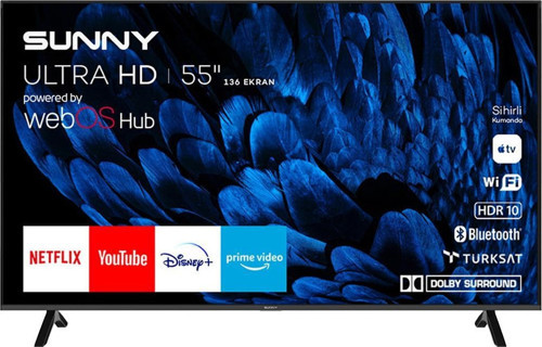 SN55FMN252 4K Ultra HD 55" 140 Ekran Uydu Alıcılı webOS Smart LED TV