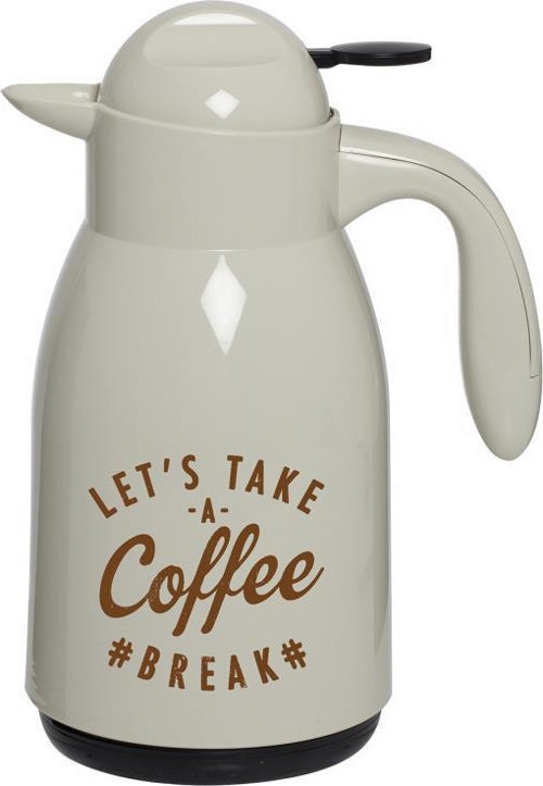 1 lt Desenli Termos-Nordic Vanilya-Bakır Lets Take Coffee Baskılı