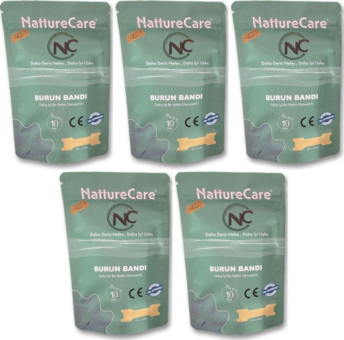 Yeni Nesil 50Li Nefes Almaya Yardımcı Ve Horlamayı Azaltan Burun Bandı 5Li Set 60*22 Skin