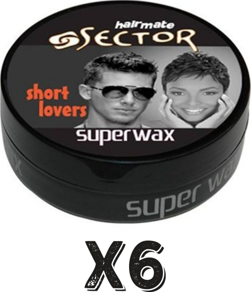 Hairmate Superwax Islak Görünüm Siyah Wax 150 Ml 6 Adet