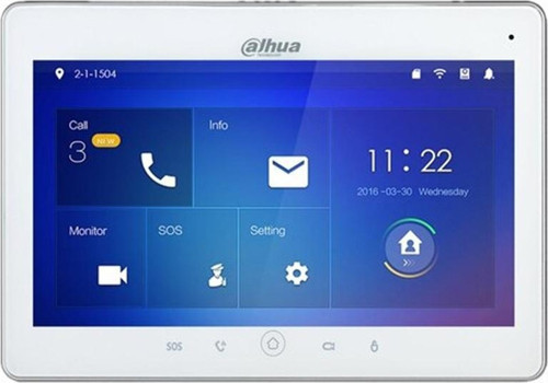 VTH5241DW-S2 10" Wi-Fi Dokunmatik Ekranlı Çok Yönlü Mikrofon Villa Tipi IP İnterkom İç Ünite