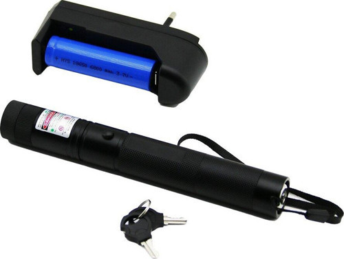 GREEN LAZER SİYAH - PİL ŞARJLI YEŞİL LAZER METAL KASA BÜYÜK BEYAZ KUTU GO5060Gok101170