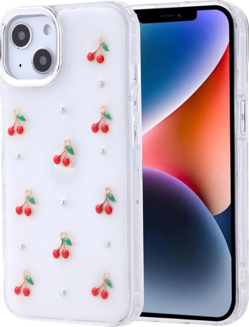 Apple İphone 13 Uyumlu Kılıf Airbag Tasarımlı Simli Desenli Şeffaf Kutup Kapak