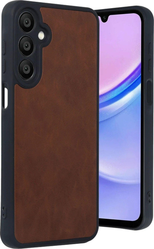 Samsung Galaxy A16 5G Kılıf Aras Deri Görünümlü Kapak + Ekran Koruma + Kablo Koruma