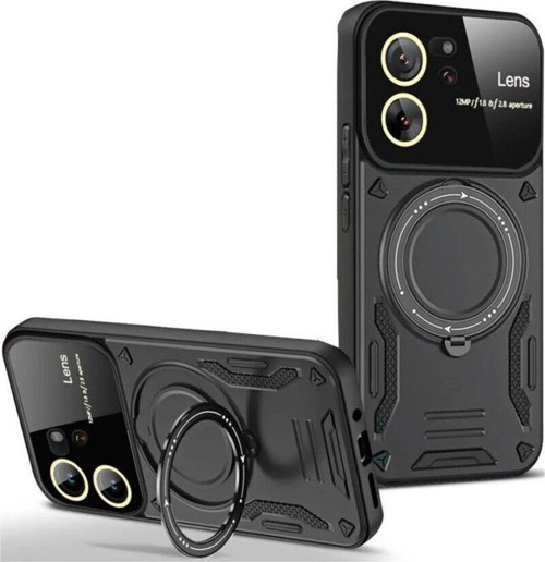 Xiaomi Mi 13T Pro Kılıf Joy Lens Korumalı Standlı Şık Tasarım Kapak + Ekran Koruma