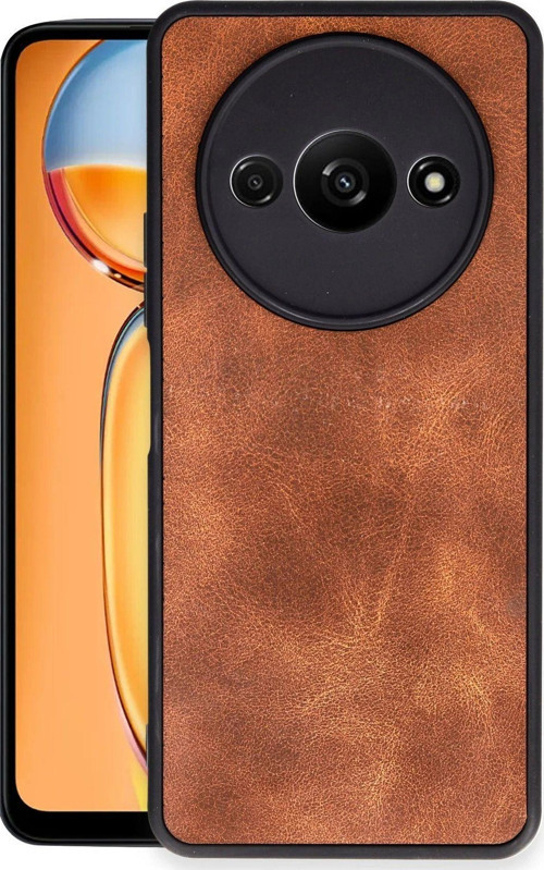 Xiaomi Redmi A3 4G Kılıf Aras Deri Görünümlü Kapak + Ekran Koruma + Kablo Koruma