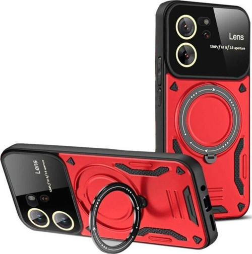 Xiaomi Mi 13T Pro Kılıf Joy Lens Korumalı Standlı Şık Tasarım Kapak + Ekran Koruma