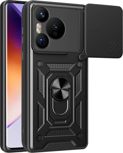 Huawei Pura 70 5G Kılıf Magnetik Standlı Kamera Korumalı Sürgülü Vega Kapak