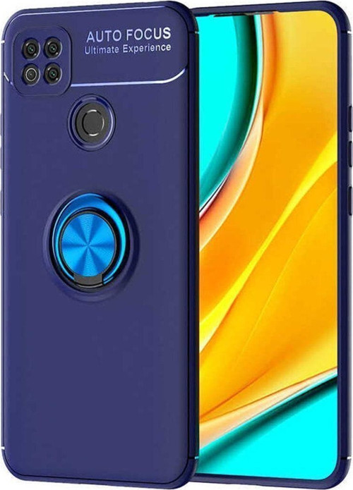 Xiaomi Redmi 9C Kılıf Ravel Yüzüklü Standlı Silikon Kapak+ Ekran Koruma + Kablo Koruma
