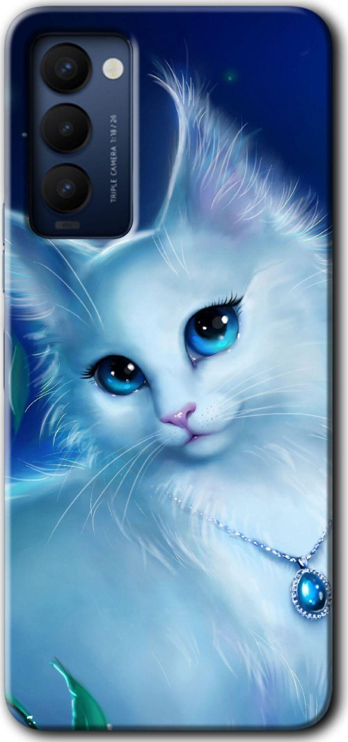 Tecno Tekno Camon 18 / 18T / 18P Kılıf Hd Desen Baskılı Arka Kapak - Cat Glance