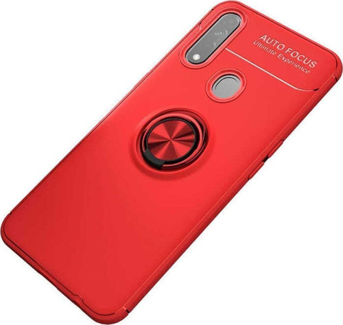 Oppo A31 Kılıf Ravel Yüzüklü Standlı Silikon Kapak+ Ekran Koruma + Kablo Koruma