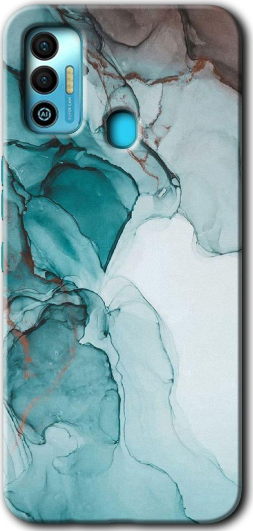 Tecno Tekno Spark 7T Kılıf Hd Desen Baskılı Arka Kapak - Buzul Mermer