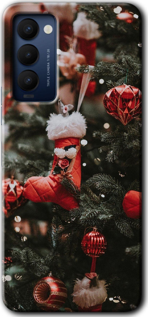 Tecno Tekno Camon 18 / 18T / 18P Kılıf Hd Desen Baskılı Arka Kapak - Happy New Year