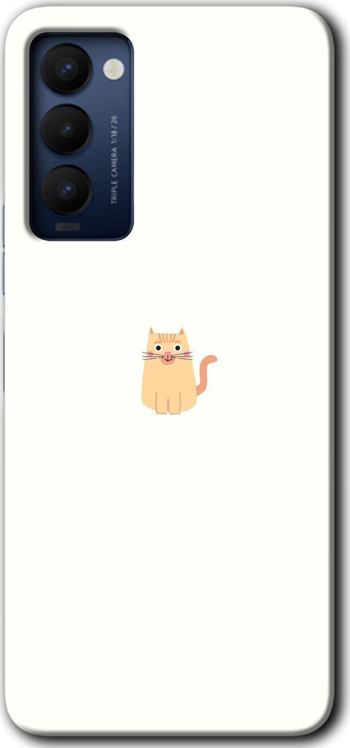 Tecno Tekno Camon 18 / 18T / 18P Kılıf Hd Desen Baskılı Arka Kapak - Cat Minimalism