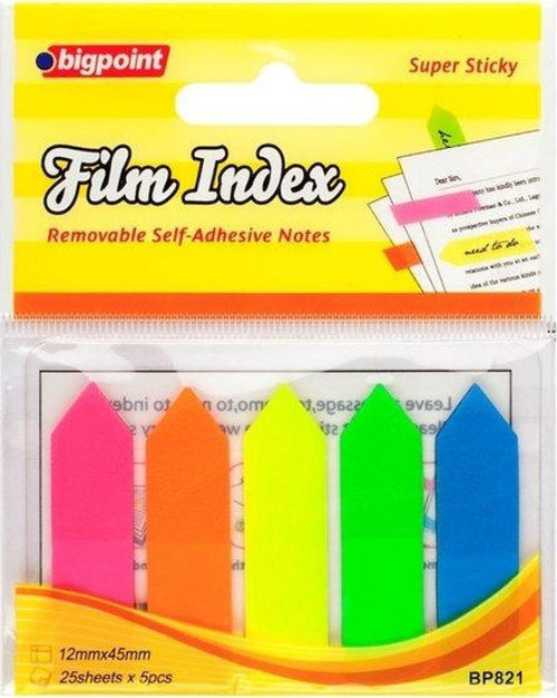 821 Yapışkanlı Film Index Ok 5 Renk