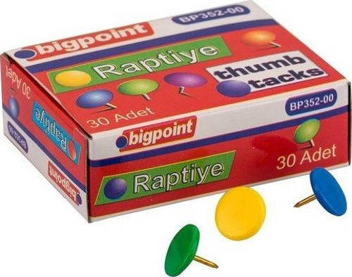 352-00 Renkli Raptiye Karışık Renk